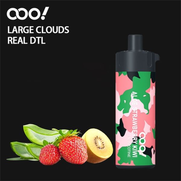 OOO! DL/DTL E-papierosy Jednorazowe POD Vape Shisha 12000 Puffs 20ml/15ml Regulowany przepływ powietrza